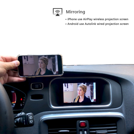 Car Play / Android Auto for Volvo XC60, S60, V60, XC70, V70, V40 2015-2019
